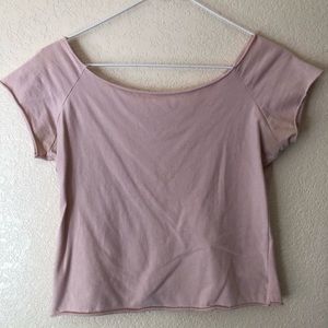 Baby Pink Brandy Melville Crop